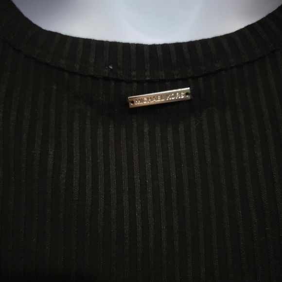 Michael Kors Ribbed Viscose  Black Tank Top Large - Picture 8 of 11